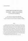 Research paper thumbnail of Literackie dystopie poczatku XXI wieku/Literary Dystopias of the Early 21st Century – Between Reality and Fantasy"