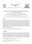 Research paper thumbnail of Improvement of energy absorption of impacted column due to transverse impact