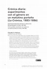 Research paper thumbnail of Crónica diaria: experimentos con el género en un matutino porteño (La Crónica, 1883-1886)