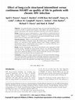 Research paper thumbnail of Effect of long-cycle structured intermittent versus continuous HAART on quality of life in patients with chronic HIV infection