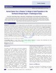 Research paper thumbnail of Normal Spleen Size in Relation To Weight of Adult Population in the Northwest Ethiopia Region: A Radiological Study