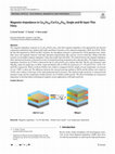 Research paper thumbnail of Magneto-Impedance in Co35Fe65/Cu/Co35Fe65 Single and Bi-layer Thin Films