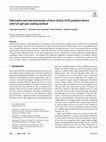 Research paper thumbnail of Fabrication and characterization of Au/n-ZnO/p-Si/Al sandwich device with Sol–gel spin coating method