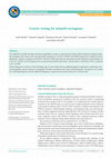 Research paper thumbnail of Genetic testing for infantile nystagmus