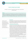 Research paper thumbnail of Genetic testing for optic atrophy