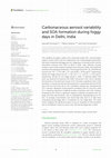 Research paper thumbnail of Carbonaceous aerosol variability and SOA formation during foggy days in Delhi, India