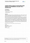 Research paper thumbnail of CHINESE PRODUCT SERVICE SYSTEM INNOVATIONS ENABLED VIA GOVERNMENTAL POLICIES THE ESCOOTER CASE