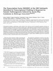 Research paper thumbnail of The Transcription Factor MtSERF1 of the ERF Subfamily Identified by Transcriptional Profiling Is Required for Somatic Embryogenesis Induced by Auxin Plus Cytokinin in Medicago truncatula      