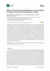 Research paper thumbnail of Effect of S-triazine Ring Substitution on the Synthesis of Organic Resorcinol-Formaldehyde Xerogels