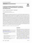 Research paper thumbnail of A natural post-emergence herbicide based on essential oil encapsulation by cross-linked biopolymers: characterization and herbicidal activity