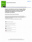 Research paper thumbnail of Organic amendments and urea nitrogen effects the growth and nutrient content of fenugreek (Trigonella foenumgraecum) and goat pea (Securigera securidaca)