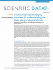 Research paper thumbnail of A ‘Naturalistic Neuroimaging Database’ for understanding the brain using ecological stimuli