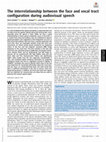 Research paper thumbnail of The interrelationship between the face and vocal tract configuration during audiovisual speech