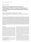 Research paper thumbnail of Domain General Change Detection Accounts for “Dishabituation” Effects in Temporal–Parietal Regions in Functional Magnetic Resonance Imaging Studies of Speech Perception