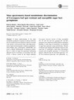 Research paper thumbnail of Mass spectrometry-based metabolomic discrimination of Cercospora leaf spot resistant and susceptible sugar beet germplasms