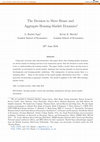 Research paper thumbnail of The Decision to Move House and Aggregate Housing-Market Dynamics