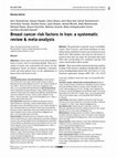 Research paper thumbnail of Breast Cancer Risk Factors in Iran: A Systematic Review and Meta-analysis