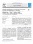 Research paper thumbnail of Optimizing the performance of supercapacitors based on carbon electrodes and protic ionic liquids as electrolytes