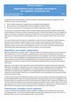 Research paper thumbnail of Organisational levels, strategies and design in the regulation of dementia care