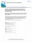 Research paper thumbnail of Nuisance Didymosphenia geminata blooms in the Argentinean Patagonia: Status and current research trends