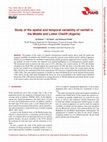 Research paper thumbnail of Study of the spatial and temporal variability of rainfall in the Middle and Lower Cheliff (Algeria)