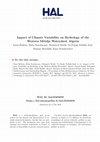 Research paper thumbnail of Impact of Climate Variability on Hydrology of the Western Mitidja Watershed, Algeria