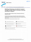 Research paper thumbnail of Modeling of discharge and sediment transport through the SWAT model in the basin of Harraza (Northwest of Algeria)