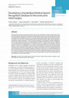 Research paper thumbnail of Developing a Standardized Medical Speech Recognition Database for Reconstructive Hand Surgery