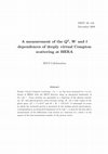 Research paper thumbnail of A measurement of theQ2,Wandtdependences of deeply virtual Compton scattering at HERA