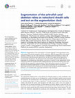 Research paper thumbnail of Segmentation of the zebrafish axial skeleton relies on notochord sheath cells and not on the segmentation clock