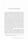 Research paper thumbnail of D'un sexto baudelairien