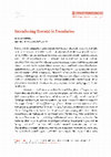 Research paper thumbnail of Introducing Genre(s) in Translation