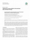 Research paper thumbnail of Application of Nanoscaffolds in Mesenchymal Stem Cell-Based Therapy