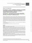 Research paper thumbnail of Innovating in a crisis: a qualitative evaluation of a hospital and Google partnership to implement a COVID-19 inpatient video monitoring program