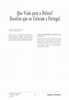 Research paper thumbnail of Que visão para a defesa? Desafios que se colocam a Portugal