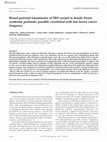 Research paper thumbnail of Biased paternal transmission of TRH variant to female Down syndrome probands: possible correlation with low breast cancer frequency