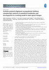 Research paper thumbnail of Scoliotic postural alignment in prepubertal children: somatoscopic analysis of anatomical landmarks and development of a working model to limit spinal changes