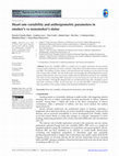 Research paper thumbnail of Heart rate variability and anthropometric parameters in smok-er’s vs nonsmoker’s status