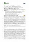 Research paper thumbnail of The Gram-Positive Bacterium Leuconostoc pseudomesenteroides Shows Insecticidal Activity against Drosophilid and Aphid Pests