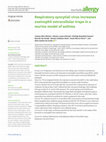 Research paper thumbnail of Respiratory syncytial virus increases eosinophil extracellular traps in a murine model of asthma