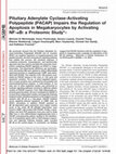 Research paper thumbnail of Pituitary Adenylate Cyclase-Activating Polypeptide (PACAP) Impairs the Regulation of Apoptosis in Megakaryocytes by Activating NF-κB: a Proteomic Study