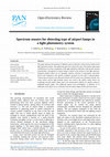 Research paper thumbnail of Spectrum sensors for detecting type of airport lamps in a light photometry system