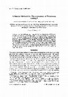 Research paper thumbnail of A simple method for determination of proteinase activity