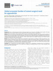 Research paper thumbnail of Global economic burden of unmet surgical need for appendicitis