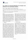 Research paper thumbnail of New evidence of accelerated elimination of an emergent water pollutant by TiO2 assisted photo-oxidation