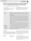 Research paper thumbnail of Smile Attractiveness Evaluation of Patients Selected for a U.S.-Based Board Certification Examination