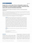 Research paper thumbnail of Surgery first: current state of the art orthognathic surgery and its potential as a primary treatment modality in obstructive sleep apnea with concurrent dentofacial deformities