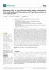 Research paper thumbnail of Inhibitory Effect of Acer truncatum Bunge Seed Coat Extract on Fatty Acid Synthase, Differentiation and Lipid Accumulation in 3T3-L1 Adipocytes