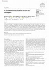 Research paper thumbnail of A new Holocene sea-level record for Singapore