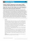 Research paper thumbnail of Carbon isotopic signatures of soil organic matter correlate with leaf area index across woody biomes